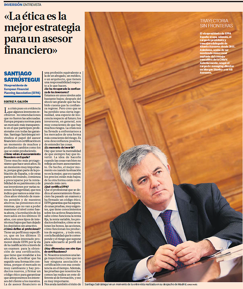 Santiago Satrustegui asesoramiento financiero Efpa 20160421 20minutos SS efpa