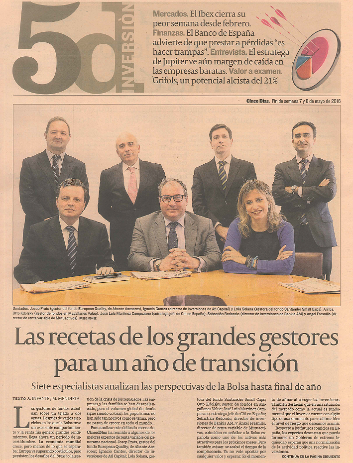 Josep Prats Abante European Quality 20160507 JP en Cinco Días