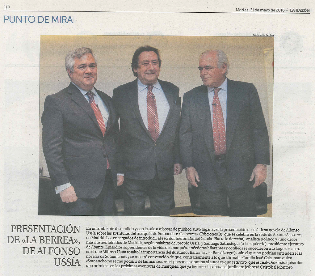 20160531 La Razón Evento Abante La Berrea SS 20160531 La Razón Evento Abante La Berrea SS