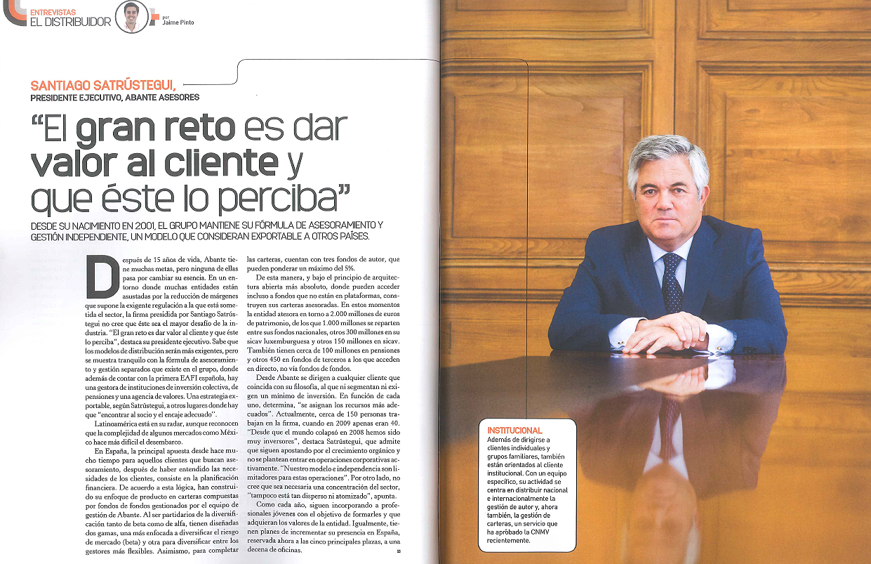 201609 Funds People entrevista Satrustegui 201609 Funds People entrevista Satrustegui