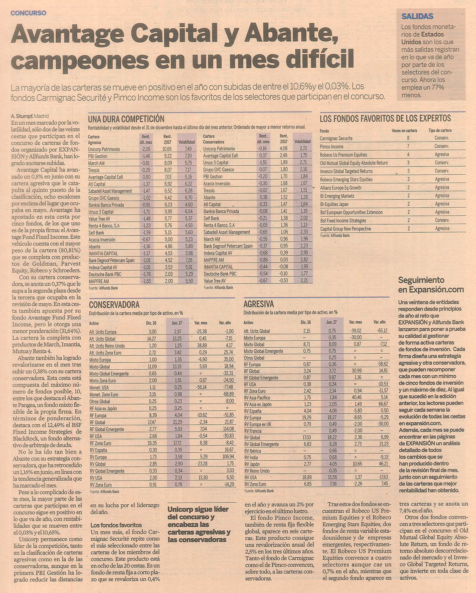 20170710 Expansión Abante fondos pq 20170710 Expansión Abante fondos pq