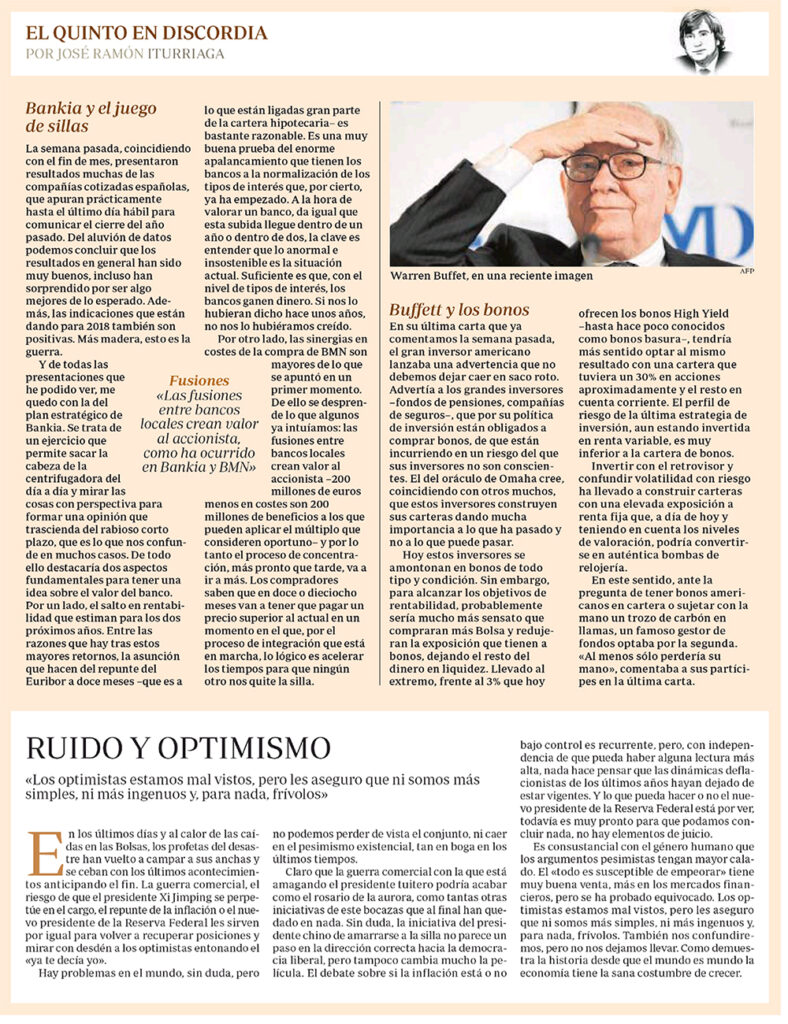 ABC EQED ITURRIAGA BANKIA Y BUFFETT