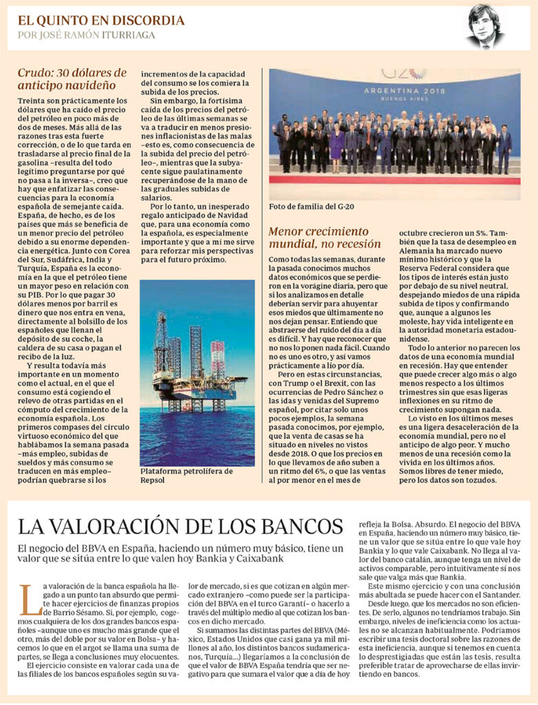 EQED: petr&oacute;leo, crecimiento econ&oacute;mico y la ineficiencia en bolsa