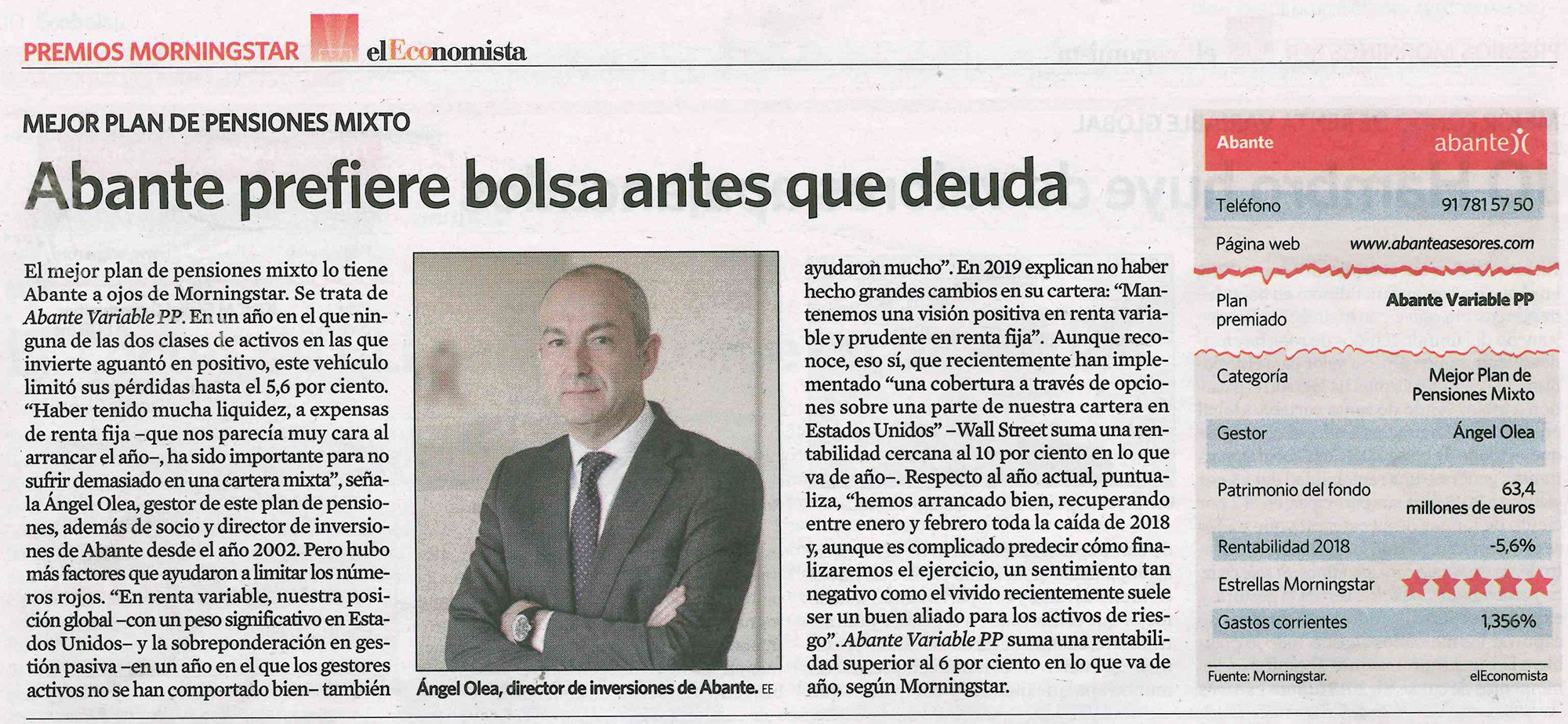 Mejor Plan de Pensiones Mixto Mejor Plan de Pensiones Mixto
